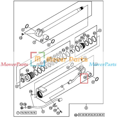 DURAFORCE Bucket to Arm Mounting Bushing FYD00002611 For JohnDeere 17D 27C 27D 35D 35G 50D