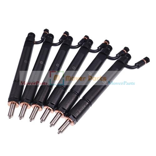 DURAFORCE 6PCS Fuel Injector 3931735 J931735 0432191531 for Cummins Case 8.3L 6CT Engine