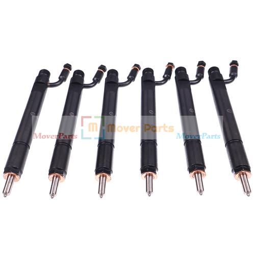 DURAFORCE 6PCS Fuel Injector 3931735 J931735 0432191531 for Cummins Case 8.3L 6CT Engine