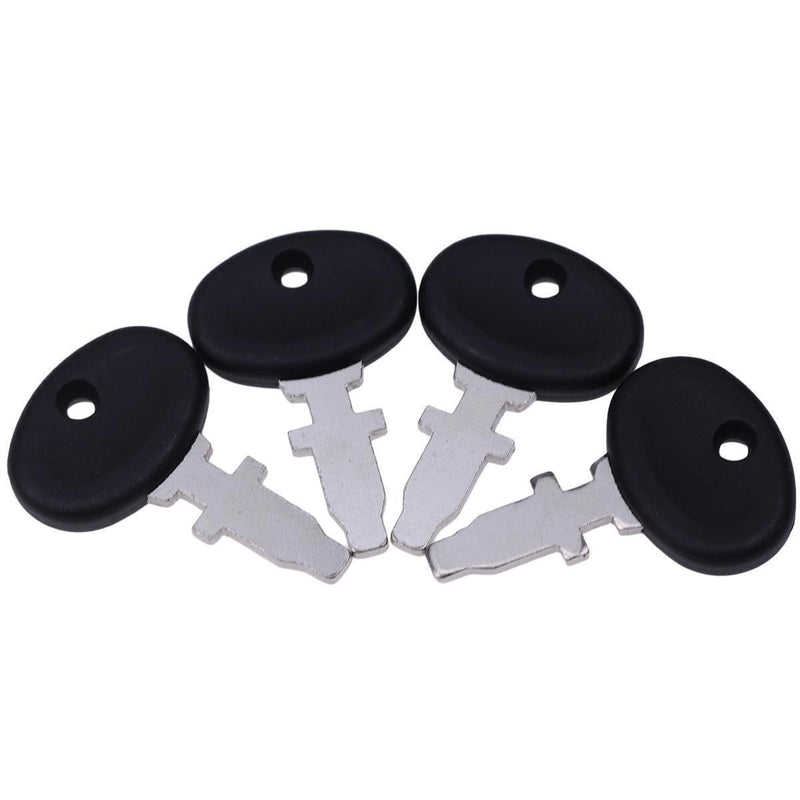 DURAFORCE 4Pcs Ignition Keys 9918786 TX17477 for Long 2610DTC 550DT 460 2510 2610 520 2310