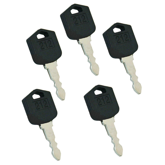 DURAFORCE (10) Ignition Keys for Doosan Daewoo Forklift D25 D35 G25 G35 # 212, D554212