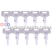 DURAFORCE 10X Ignition Keys H806 Heavy Equipment Key for Takeuchi Hitachi Gehl 17001-00019