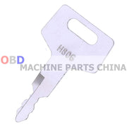 DURAFORCE 10X Ignition Keys H806 Heavy Equipment Key for Takeuchi Hitachi Gehl 17001-00019