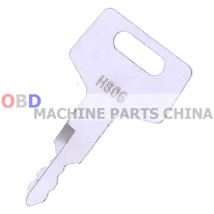 DURAFORCE 10X Ignition Keys H806 Heavy Equipment Key for Takeuchi Hitachi Gehl 17001-00019