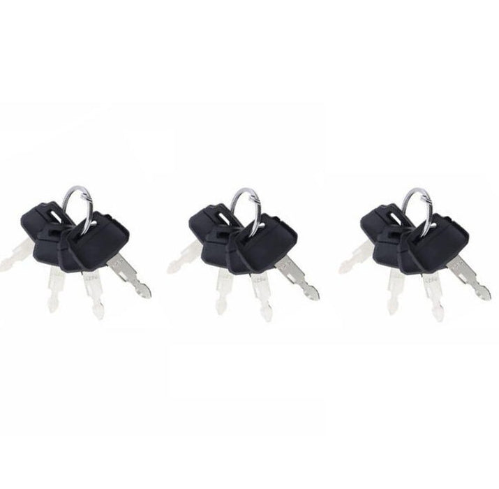 DURAFORCE 12 PCS Keys K250 2420WL2420 for Kobelco Kawasaki Case Excavator Wheel Loaders