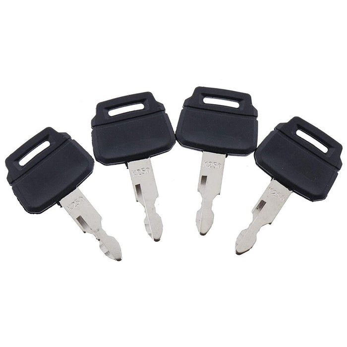 DURAFORCE 12 PCS Keys K250 2420WL2420 for Kobelco Kawasaki Case Excavator Wheel Loaders