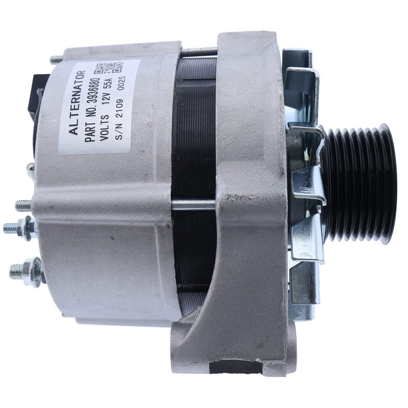 DURAFORCE 12V 55A Alternator 3936680 for Cummins Engine 6BT 6BT5.9