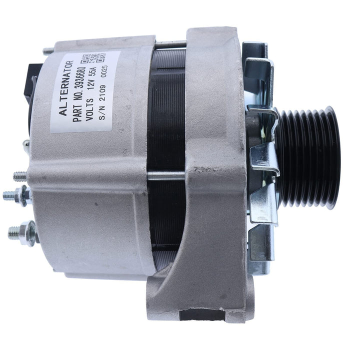DURAFORCE 12V 55A Alternator 3936680 for Cummins Engine 6BT 6BT5.9