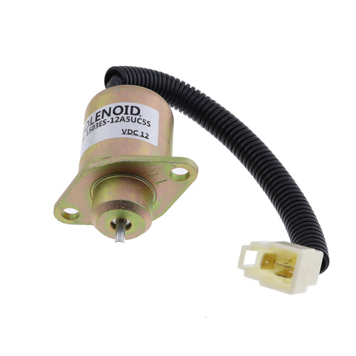 DURAFORCE 12V Fuel Shutoff Solenoid 17454-60010 17594-60014 for Kubota 05 Series BX2200