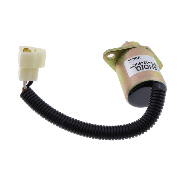 DURAFORCE 12V Fuel Shutoff Solenoid for Kubota D905 D1005 D1105 V1205 V1305 V1505 V1505T
