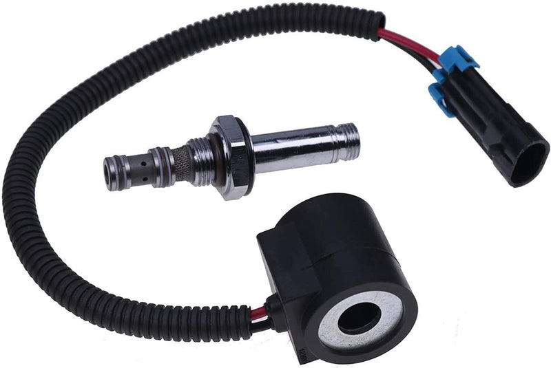 DURAFORCE 12V Solenoid Coil w/Spool Valve Set for Bobcat 450 453 463 T140 T180 T250 T300