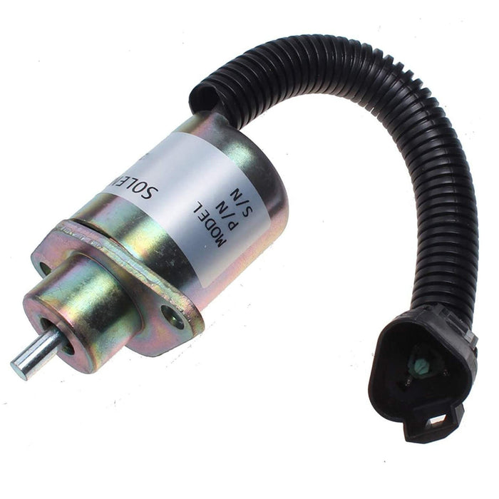 DURAFORCE 1727209 Fuel Shutoff Stop Solenoid For Caterpillar Cat 247 257 3034 Engine