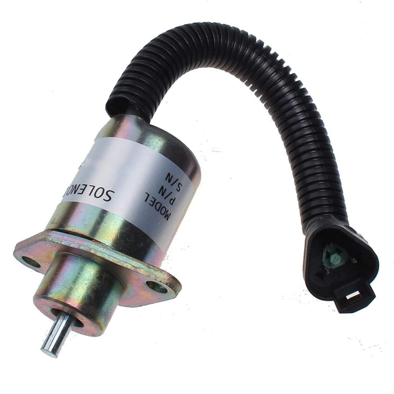 DURAFORCE 1727209 Fuel Shutoff Stop Solenoid For Caterpillar Cat 247 257 3034 Engine