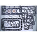 DURAFORCE 1G726-21772A 1G72621772A Full Gasket Set for Kubota V2003 V2003E V2003T Engine