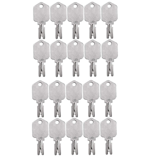 DURAFORCE 20PCS Ignition Key 166 186304 for Clark Crown Gradall Gehl Hyster Komatsu Yale