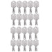 DURAFORCE 20PCS Ignition Key 166 186304 for Clark Crown Gradall Gehl Hyster Komatsu Yale