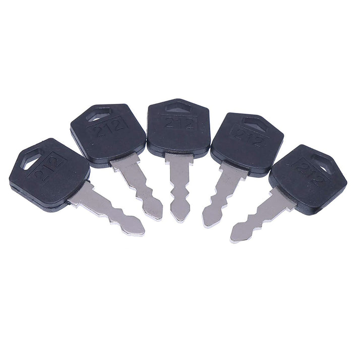 DURAFORCE 20PCS Ignition Keys for Doosan Daewoo Forklift Skid Steer 212 D554212
