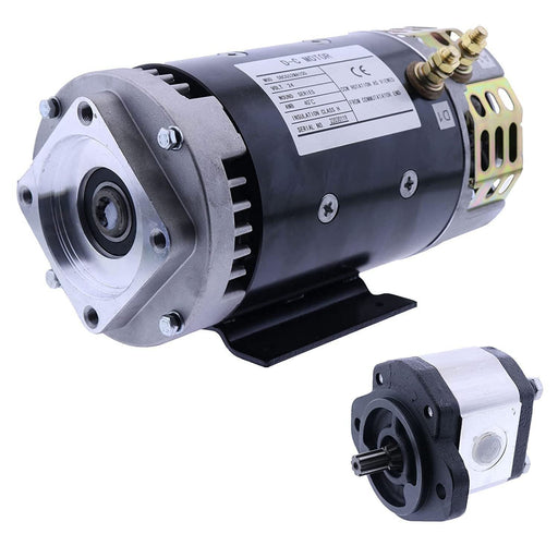 DURAFORCE 24V Electric Motor 40844GT w/ Hydraulic Pump 96193GT Compatible with Genie Lifts