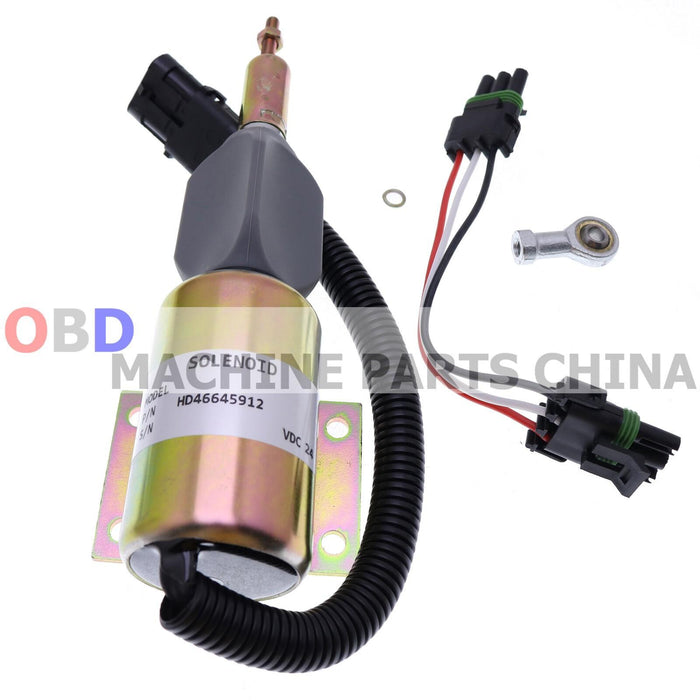 DURAFORCE 24V Fuel Shutdown Solenoid Valve For John Deere 624H 670C 670CH 672CH RE502474