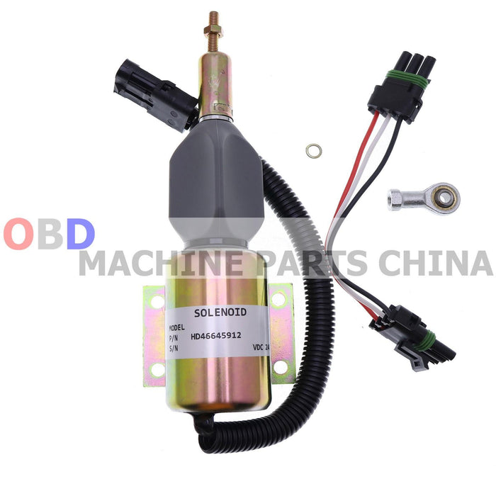 DURAFORCE 24V Fuel Shutdown Solenoid Valve For John Deere 624H 670C 670CH 672CH RE502474