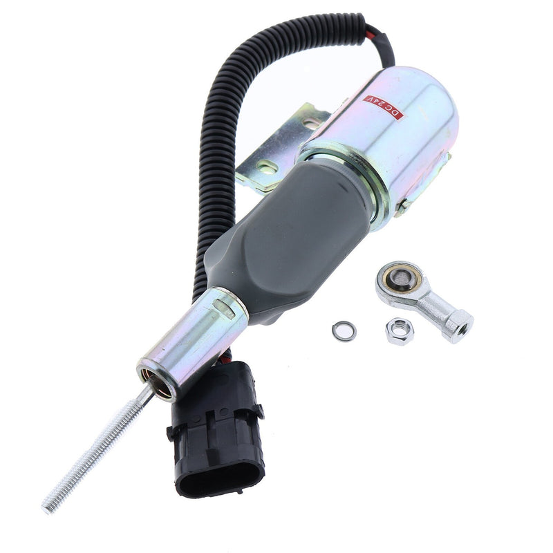 DURAFORCE 24V Shut Off Solenoid 3932530 SA-4756-24 Fit for CUMMINS 5.9L 6BT Engine