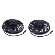 DURAFORCE 2PCS New Automotive 30100435 10" Low Profile Fan - Pull / Curved