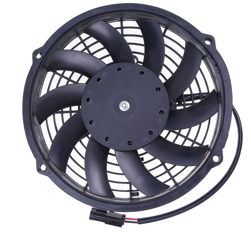 DURAFORCE 2PCS New Automotive 30100435 10" Low Profile Fan - Pull / Curved