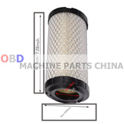 DURAFORCE 2PK Air Filter 6A10082632 for Kubota BX1880 BX2360 BX2370 &More B, BX Series