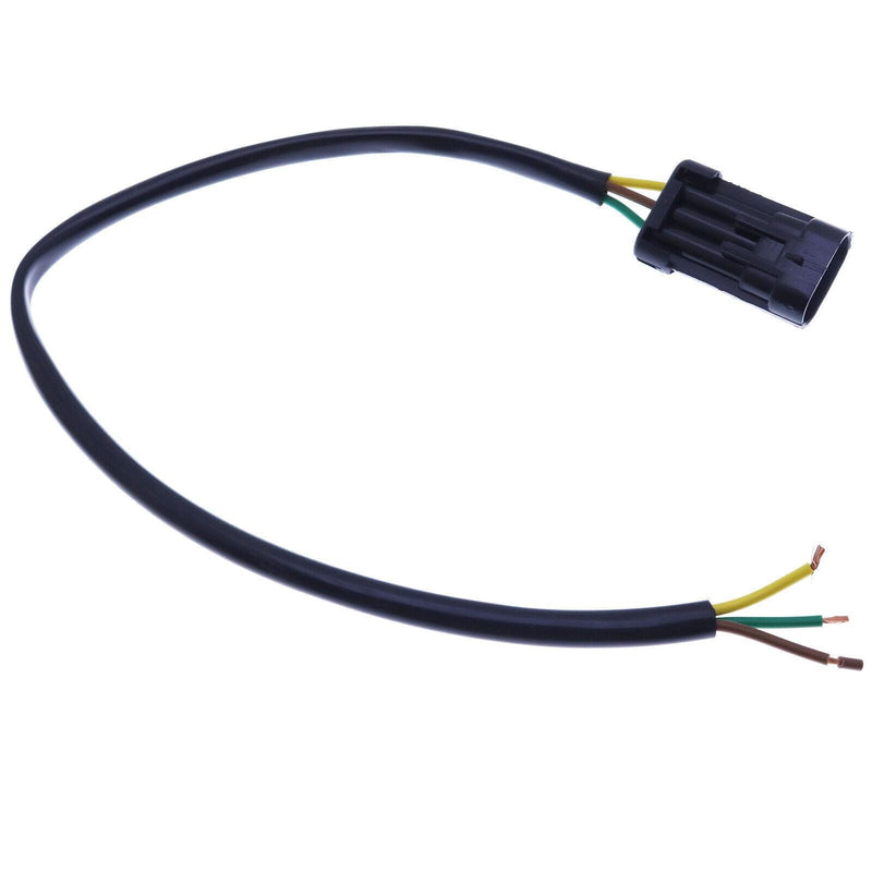 DURAFORCE 3-PIN Connector Wiper Motor Plug W/ Wire for Bobcat S100 S130 T140 T180 T190