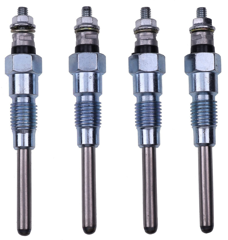DURAFORCE 4 PCS Glow Plug 16415-65512 for Kubota M9000DTM M9000DTMC M9000HD M9000HDC