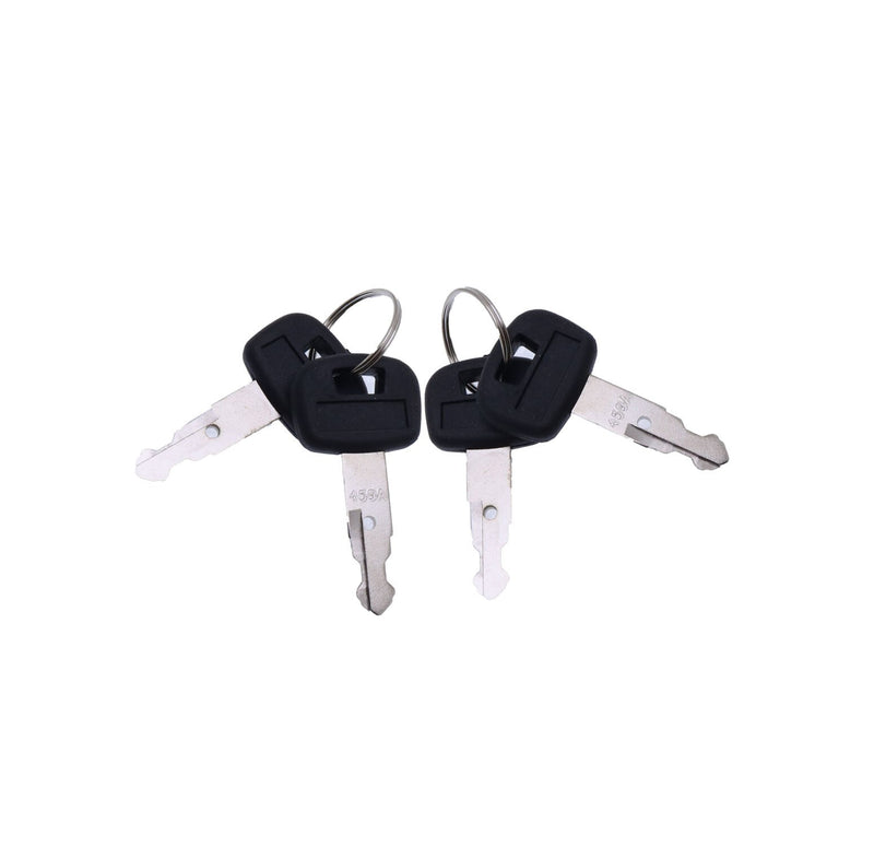 DURAFORCE 4 PCS Starter Keys RC411-53933 for Kubota KX121-3 KX161-3 KX41-3 U15 U25S U35