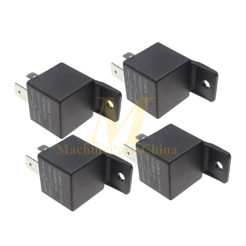 DURAFORCE 4 Pieces Fuel Shutoff Solenoid Relay for Dodge Cummins 5.9L PickUp Truck 80A 14V