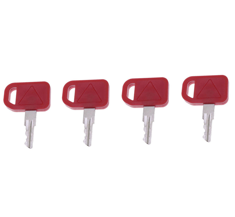 DURAFORCE 4PCS Ignition Keys T209428 for John Deere 332D 332E 333D 333E CT322 CT332 240