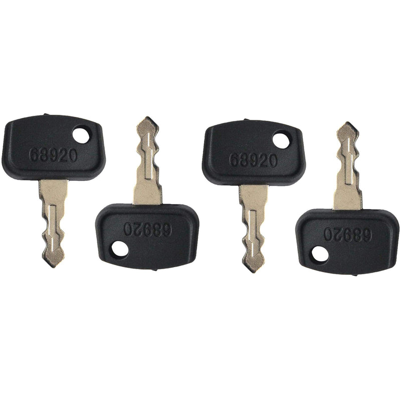 DURAFORCE 4PCS Keys for Kubota Equipment RTV Utility B BX F GR ZD RTV500 RTV900 68920