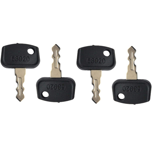 DURAFORCE 4PCS Keys for Kubota Equipment RTV Utility B BX F GR ZD RTV500 RTV900 68920