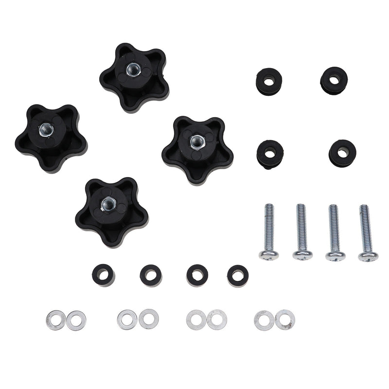 DURAFORCE 4PCS Top Window Knob Kit 6681614 for Bobcat T110 T140 T180 T190 T200 T250 T300