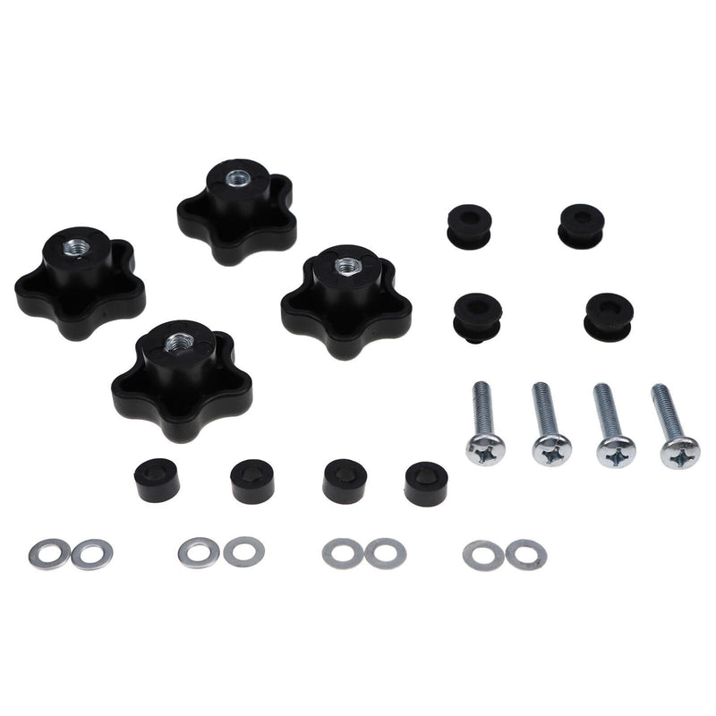 DURAFORCE 4PCS Top Window Knob Kit 6681614 for Bobcat T110 T140 T180 T190 T200 T250 T300