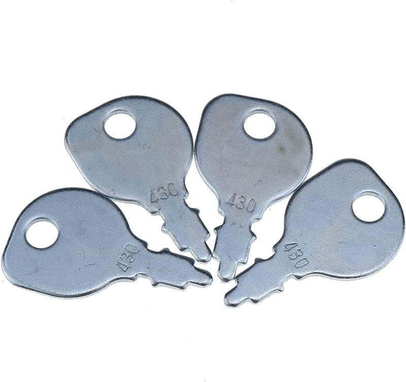 DURAFORCE 4x Ignition Keys M40718 for John Deere 110 112 120 140 210 212 316 317 318 116