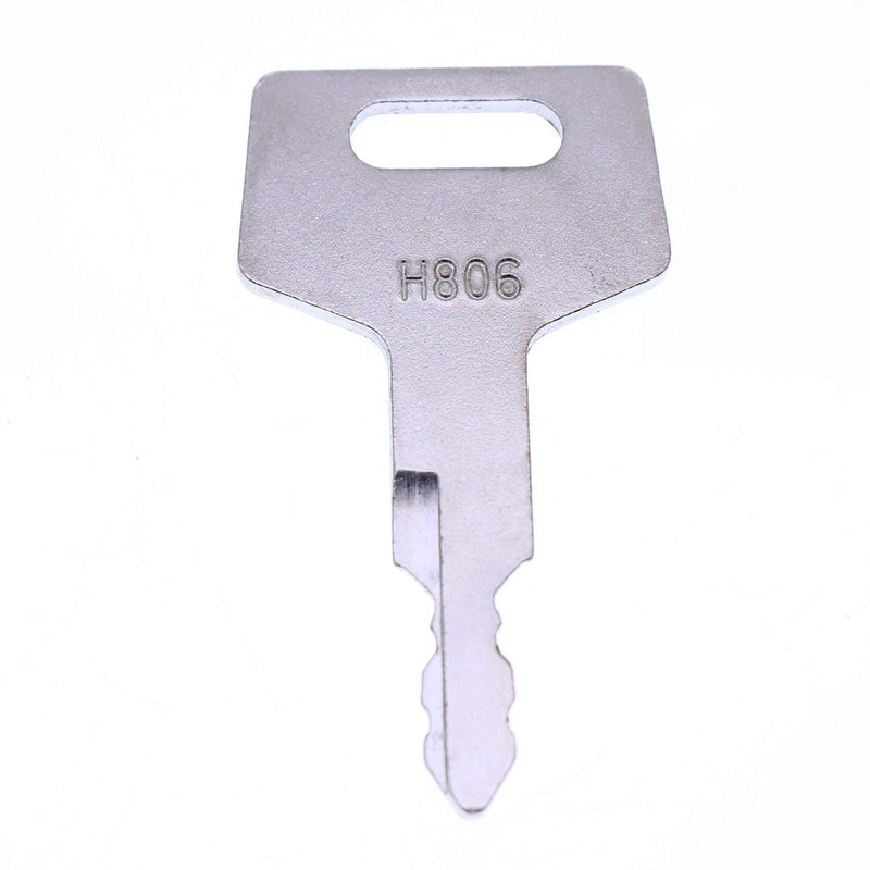 DURAFORCE 5X Ignition Keys H806 Heavy Equipment Keys for Takeuchi Hitachi Gehl 17001-00019