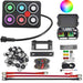 DURAFORCE 6 Gang RGB Switch Panel Touch Control 12 24V 60A SSR Relay Box IP68 Waterproof