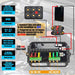 DURAFORCE 6 Gang RGB Switch Panel Touch Control 12 24V 60A SSR Relay Box IP68 Waterproof