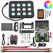 DURAFORCE 12 Gang RGB Switch Panel Circuit Control Relay Box for Truck SUV ATV Marine IP65
