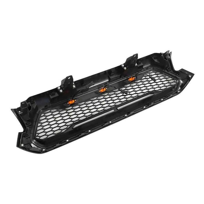 DURAFORCE Front Bumper Grill W/LED lights For Toyota Tacoma 2012-2015 Matte Black Grille