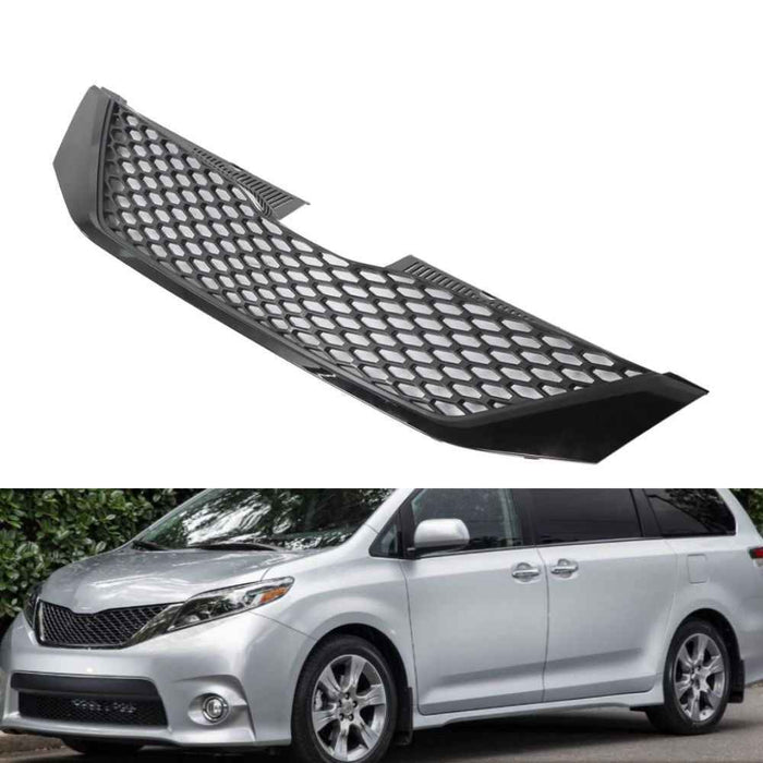 DURAFORCE For 2011-2017 Toyota Sienna Front Upper Grille Grill Assembly Painted Mesh Trim