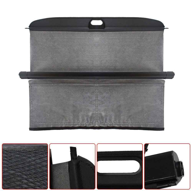 DURAFORCE Black Waterproof Cargo Cover For Smart ForTwo 2007 2009-2014 Anti-Theft Shield