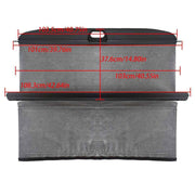 DURAFORCE Black Waterproof Cargo Cover For Smart ForTwo 2007 2009-2014 Anti-Theft Shield