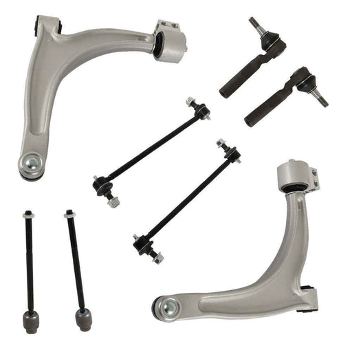 DURAFORCE 8Pcs Front Tie Rods Sway Bar Links Control Arm Kit For 2004-2012 Chevy Malibu