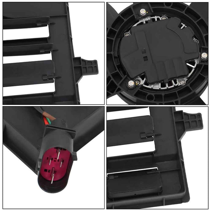 DURAFORCE Radiator Cooling Fan Assembly For VW Golf GTI Audi A3 2015-2021 5Q0121203CL