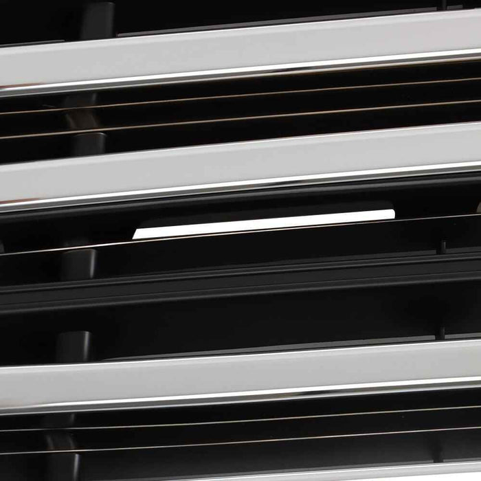 DURAFORCE Black For 2015-2019 Ford Transit Van 150 250 350 Chrome Grill Front Upper Grille