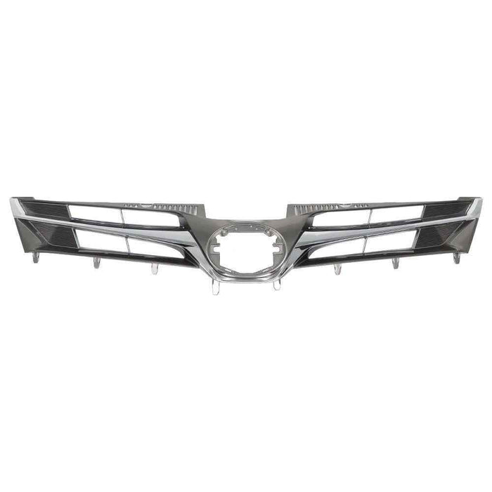 DURAFORCE Front Bumper Upper Grille Replacement For Toyota Sienna 2018-2020 Chrome Trim